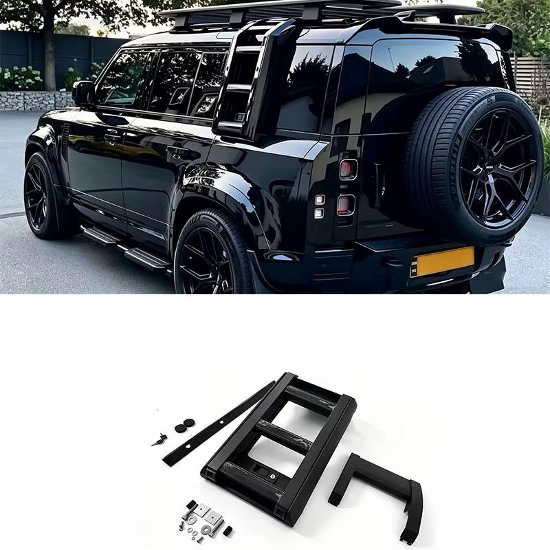 Premium Land Rover Defender Aluminium Alloy Side Ladder – 2020–2026