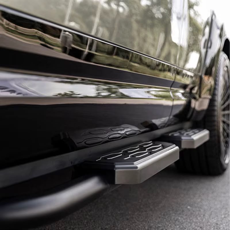 Black Aluminium Alloy Side Step Running Boards for Land Rover Defender