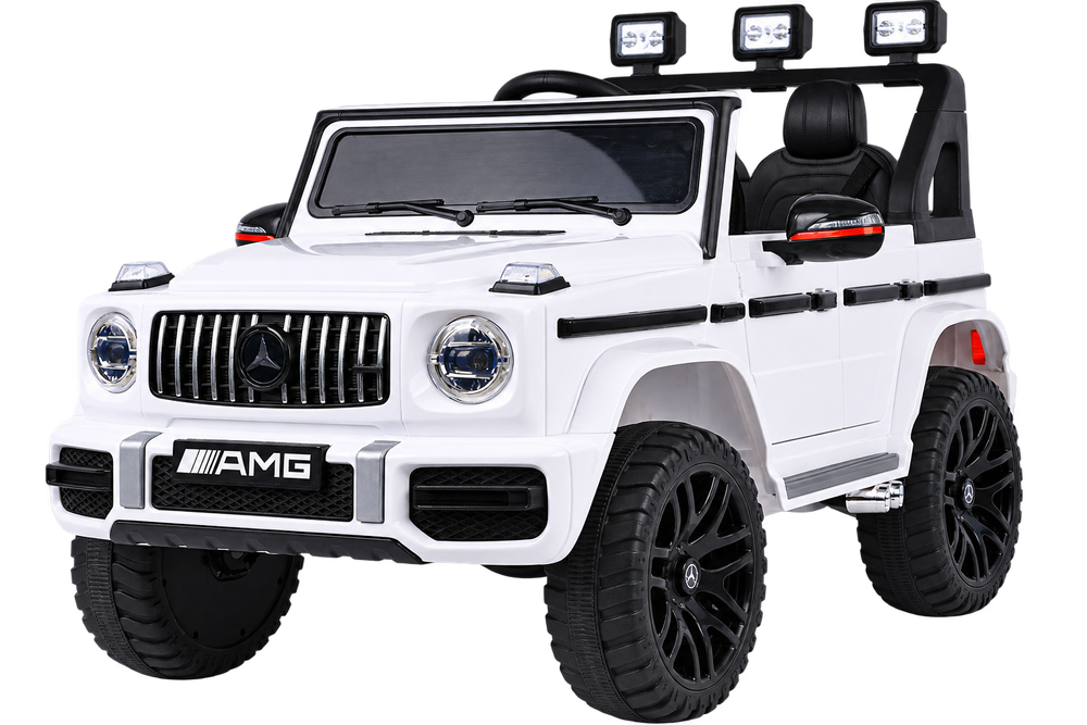 White Mercedes G63 kids electric ride-on car