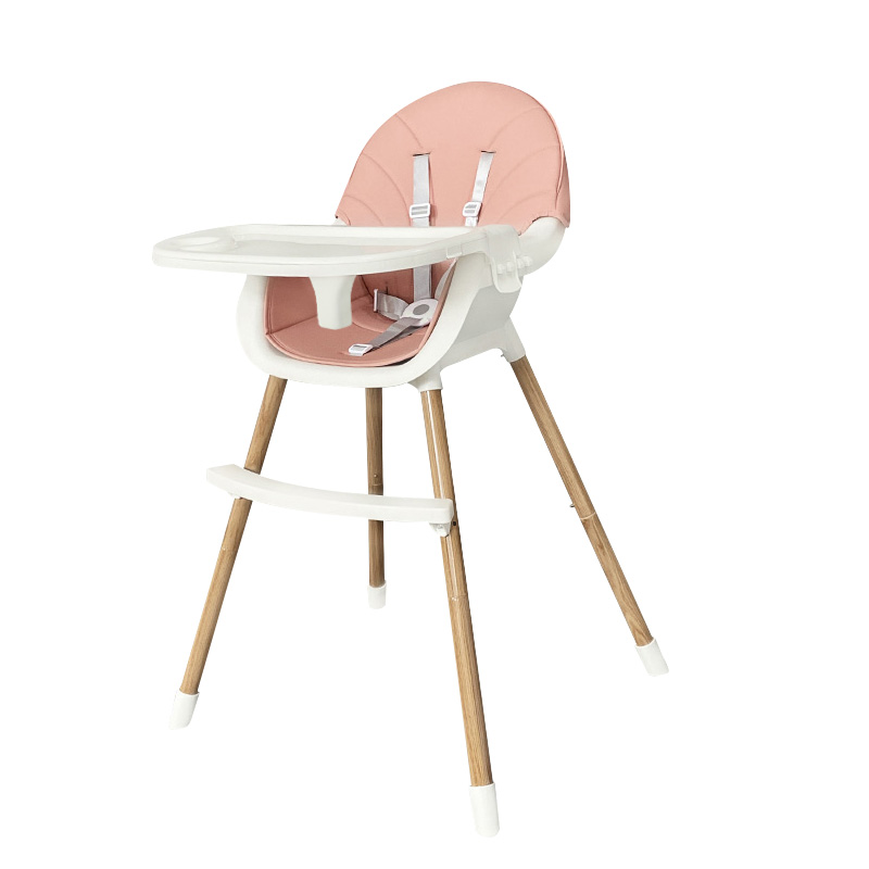 Baby High Chair, Adjustable Baby Dinning Chair – Pink