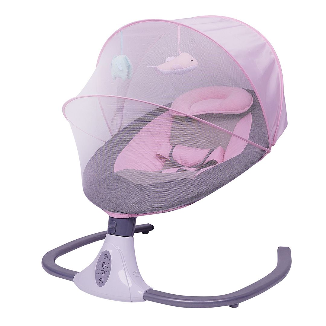 Intellingent Baby Rocking Chair Swing Bouncer Rocker – Pink