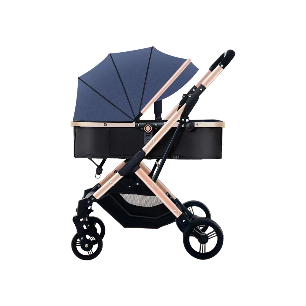 High Quality Affordable 2 in 1 Foldable Baby Pram – Baby Stroller Pram Jogger Pram Stroller Baby Pram Blue