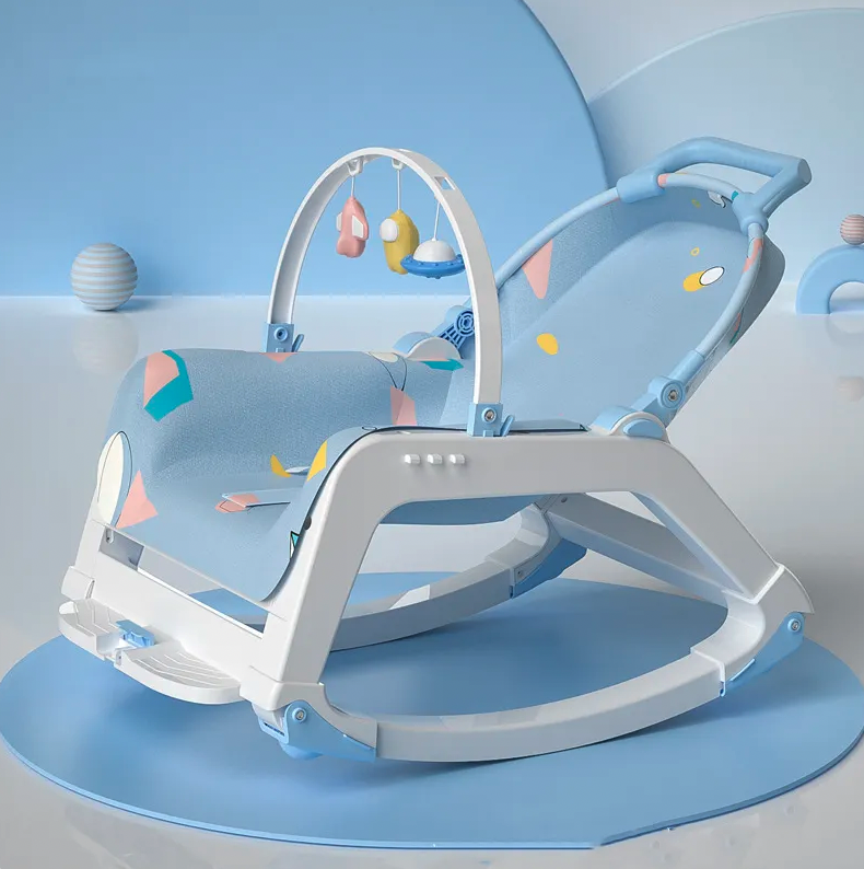 Glitzytech Luxury Baby Rocker – Colour Blue