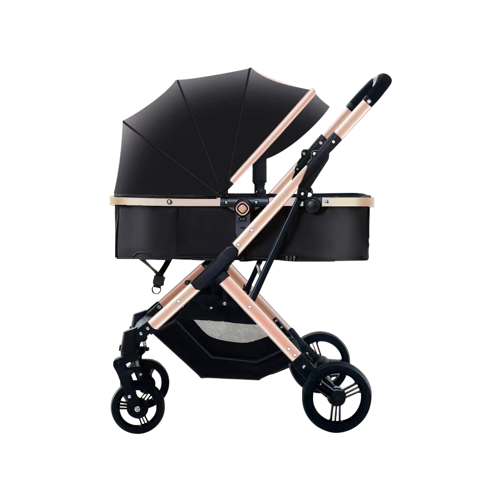 Foldable Luxury Baby Pram – Baby Stroller – Colour Black