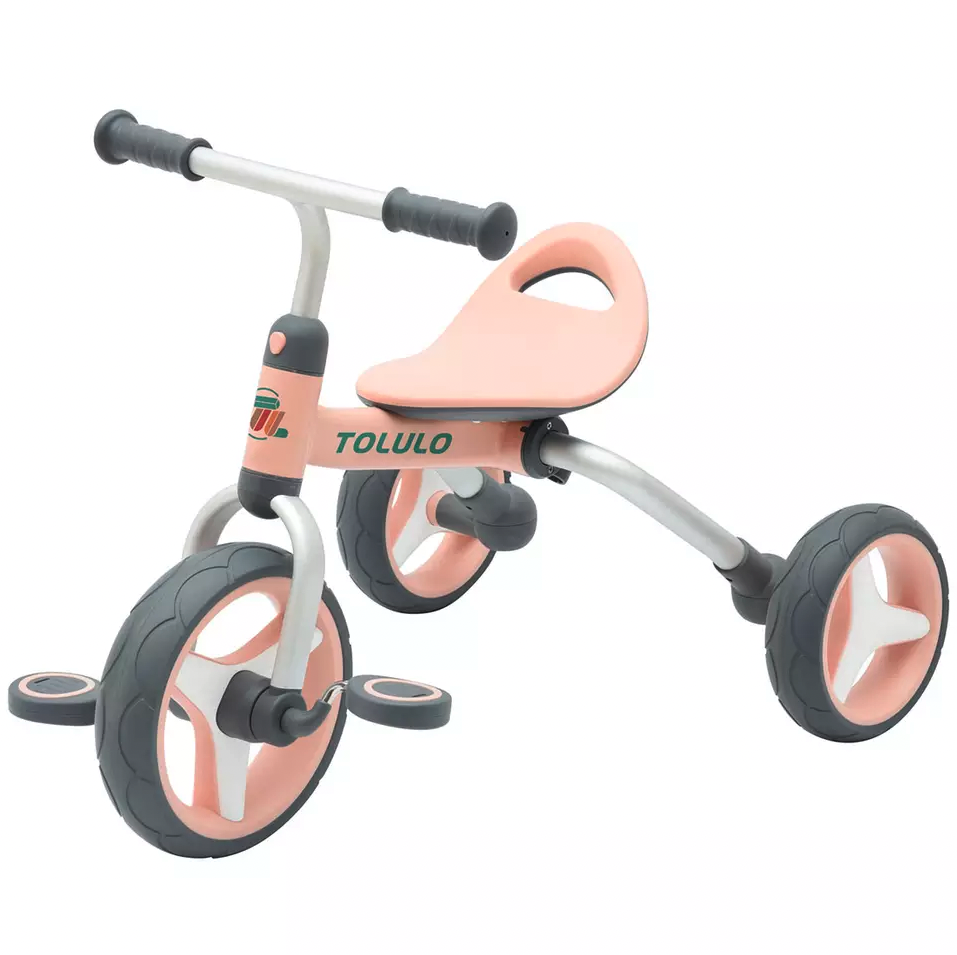 3 in 1 Tricycle For Kids | 3 In 1 Multifunctional Trike Foldable – Pink