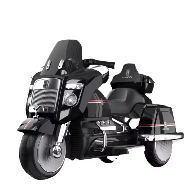 Rolls Royce Inspired Kids Electric Ride on Scooter Kids Ride on Toy Cars – Black