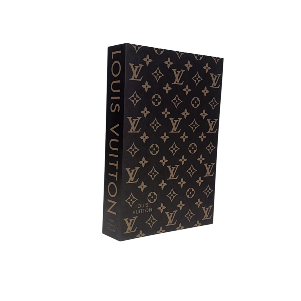 Louis Vuitton Print Perfume Storage Box Luxury Decor Book