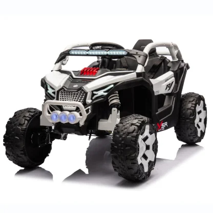 Remote Controlled Electric Ride-On UTV SUV Car for Kids 2-10 – White