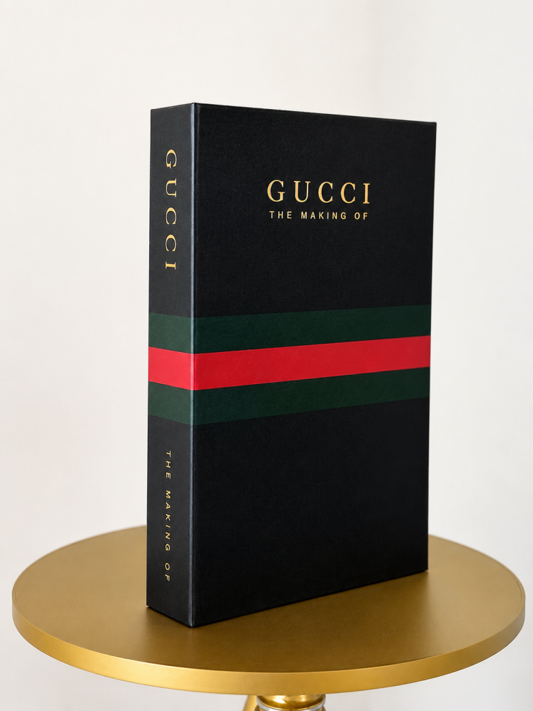 Gucci Stripe Designer Decor Book Thick Volume Box Type