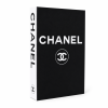 Chanel Logo Designer Decor Book Thick Volume Box Type BnW